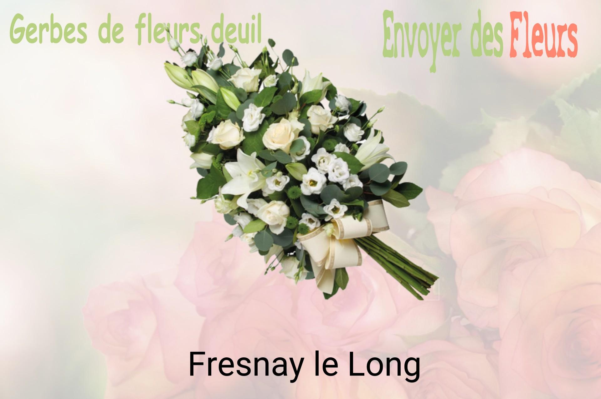 Gerbe de fleurs de deuil livrée à Fresnay-le-Long